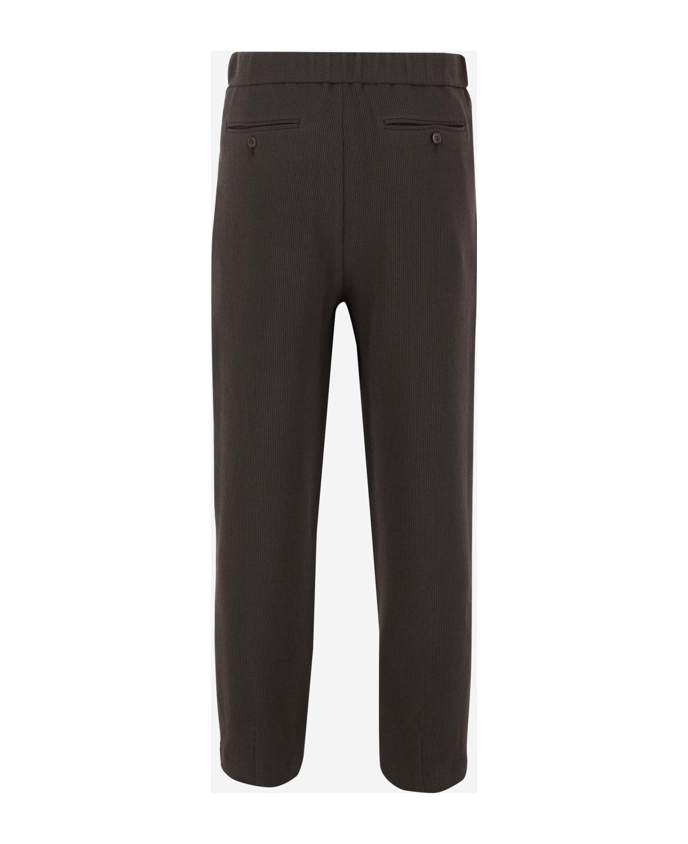 Giorgio Armani Wool Blend Pants - Marrone scuro