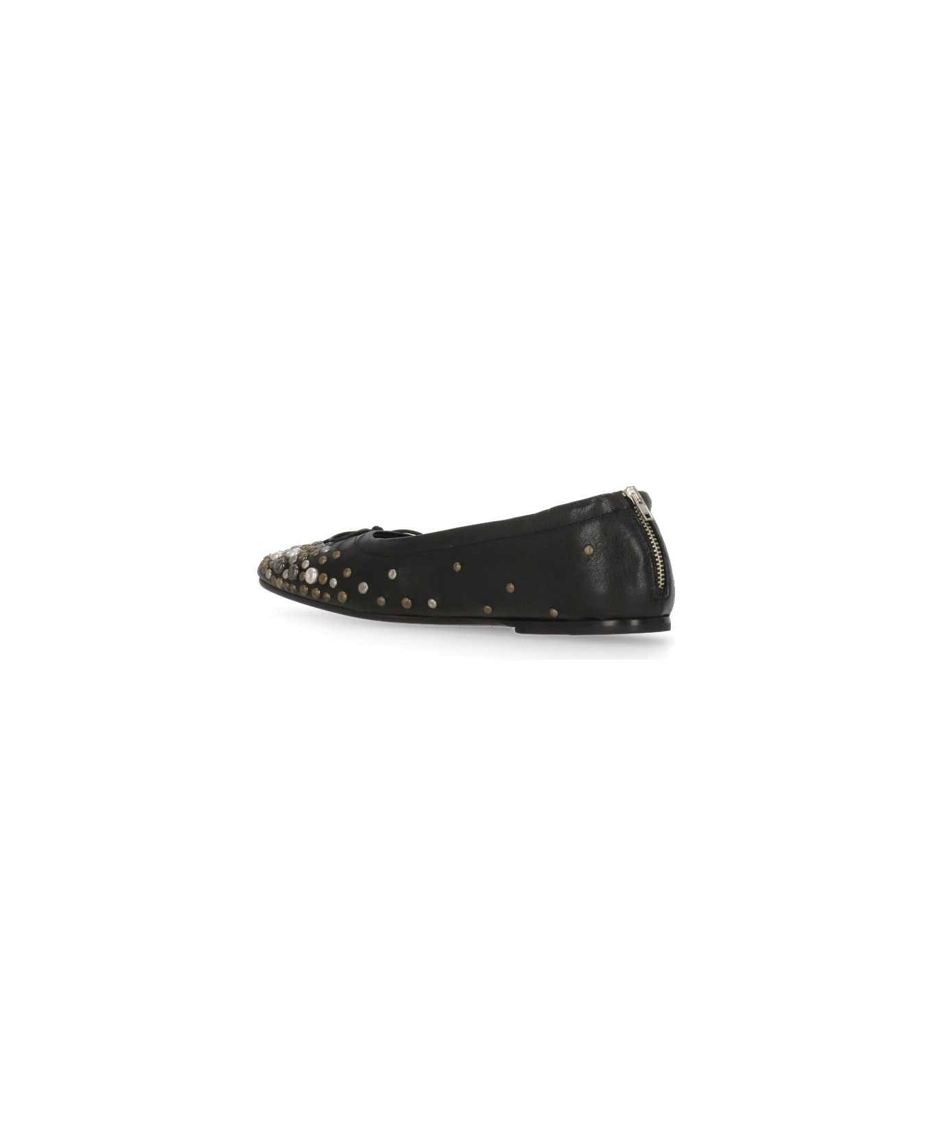 Golden Goose Leather Ballet Shoes - Black