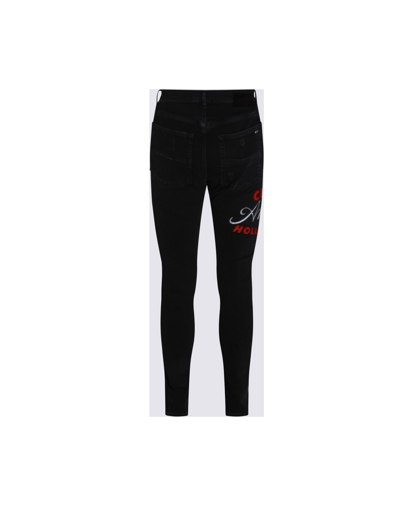 AMIRI Black Cotton Denim Jeans - DUSK BLACK