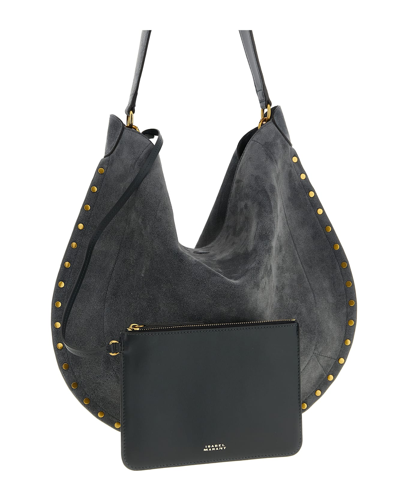 Isabel Marant 
oskan Hobo Soft
 Shoulder Bag - Gray