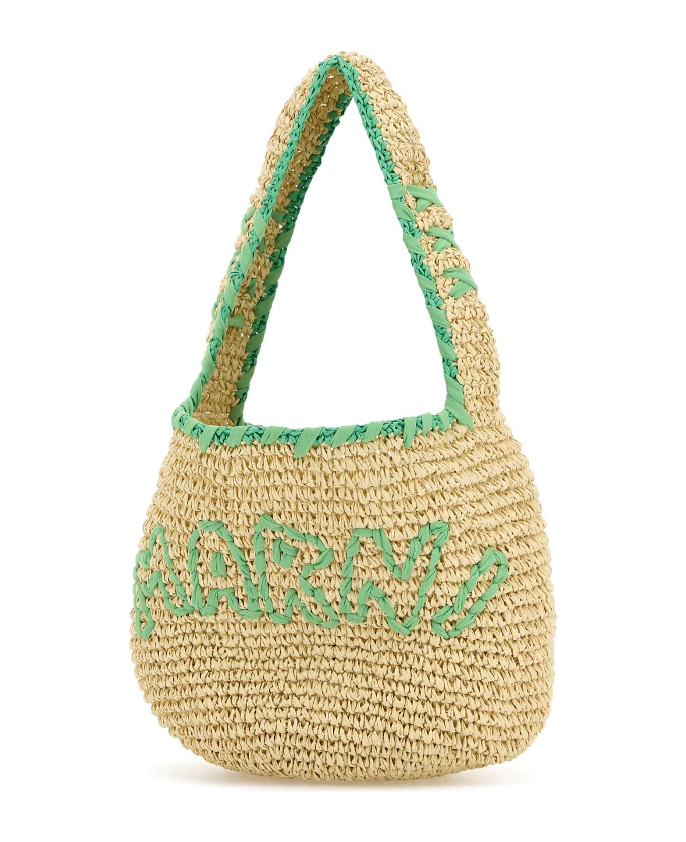 Marni Raffia Small Nassa Shoulder Bag - ZO979