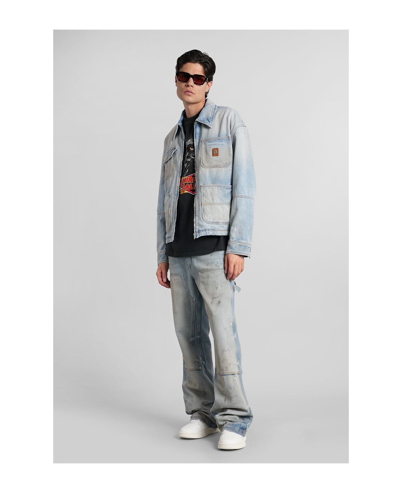 AMIRI Denim Jackets In Blue Cotton - blue