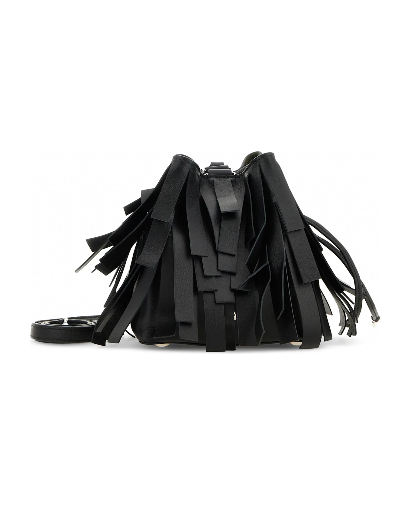 Hogan H01r Hocket Mini Frange Shopping Bag - NERO