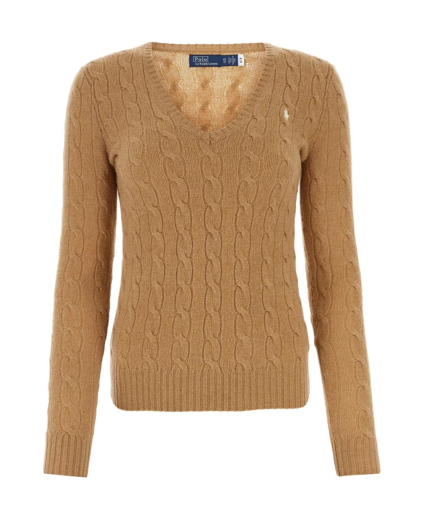 Polo Ralph Lauren Camel Wool Blend Sweater - Camel