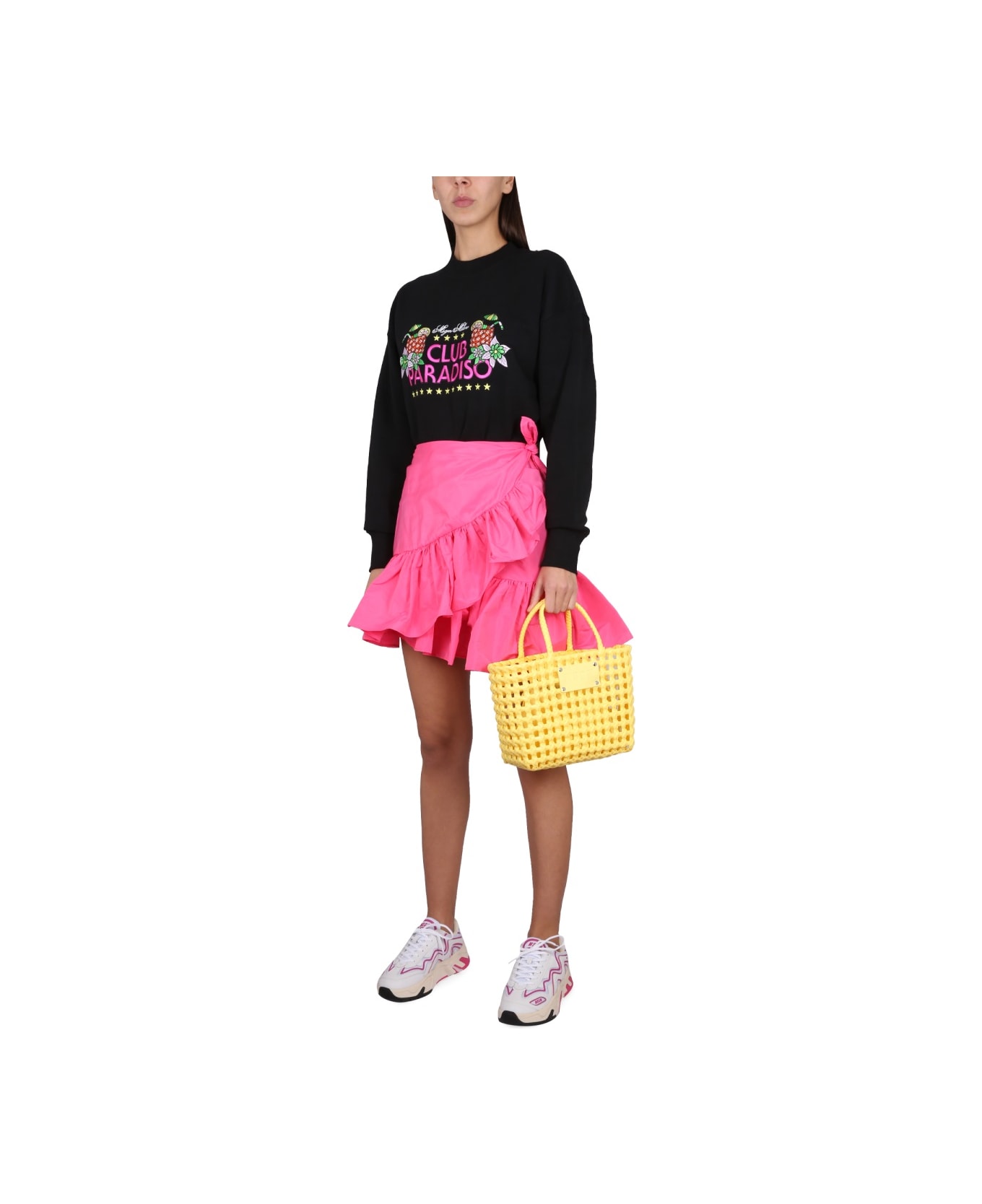 MSGM Sweatshirt With Logo - BLACK