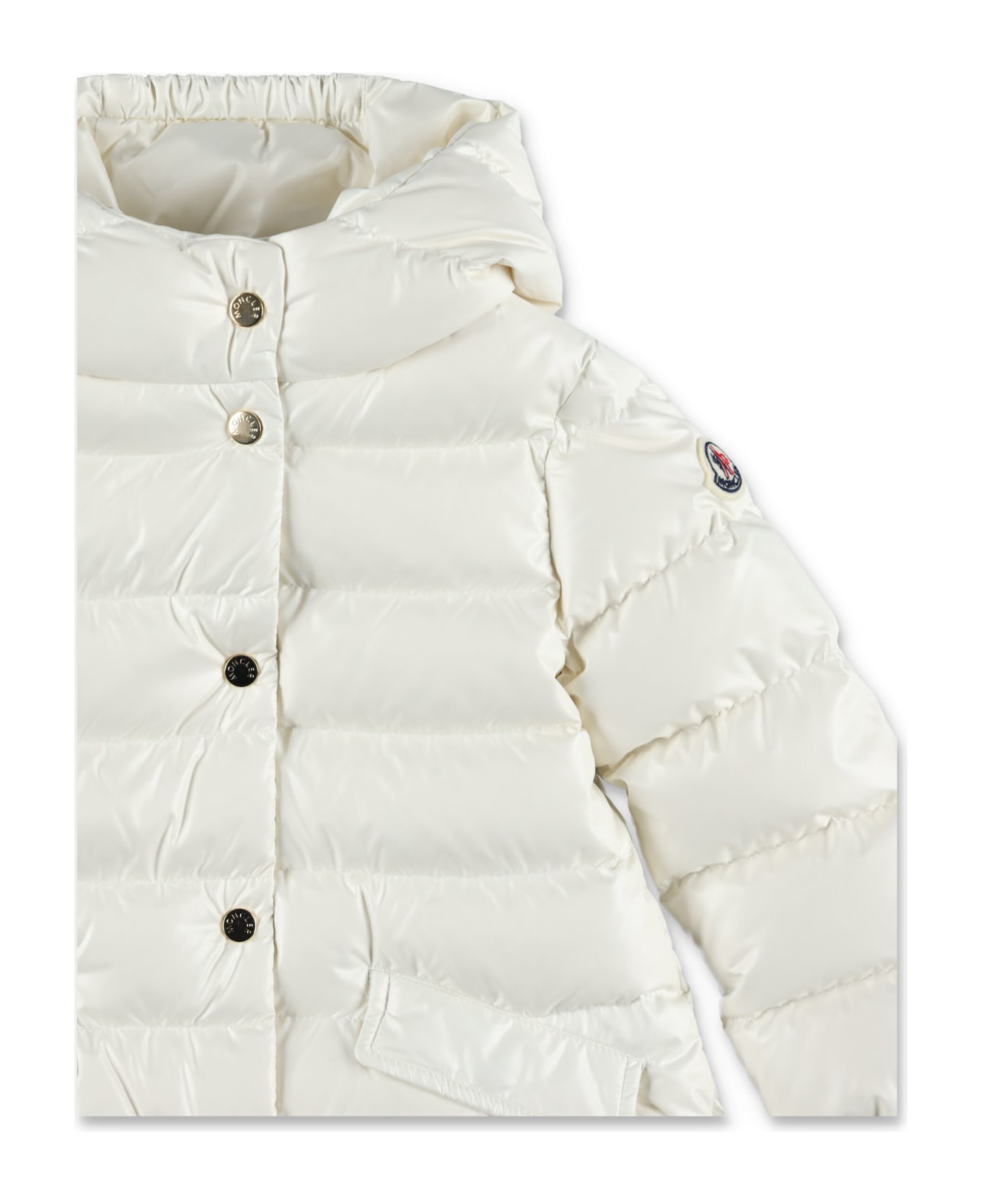 Moncler Ibida Long Jacket - WHITE