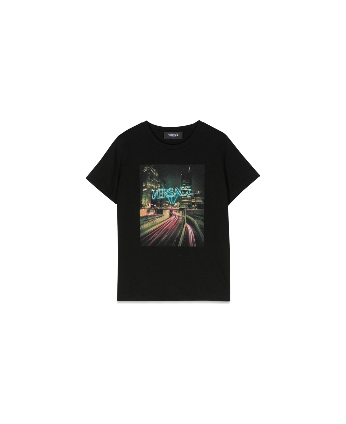 Versace Blinding Lights Print Jersey T-shirt - BLACK Tシャツ＆ポロシャツ