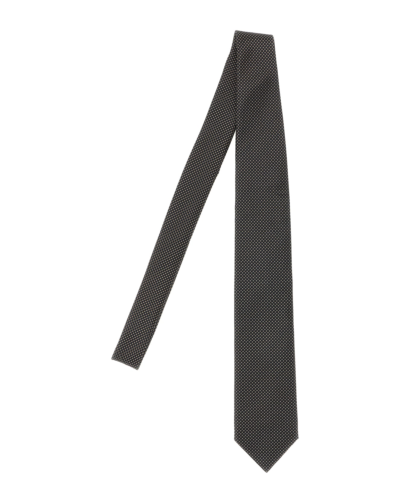 Brioni Jacquard Tie - Black   ネクタイ