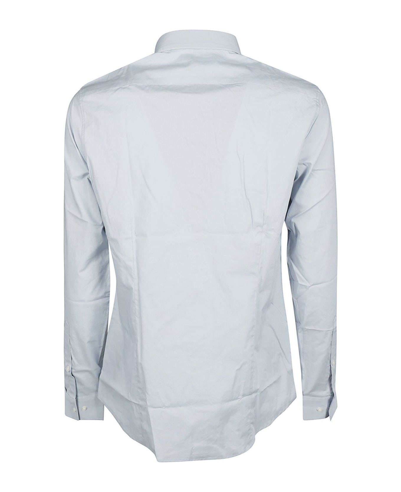 Michael Kors Slim Stretch Buttoned Long Sleeve Shirt - Ice Blue シャツ