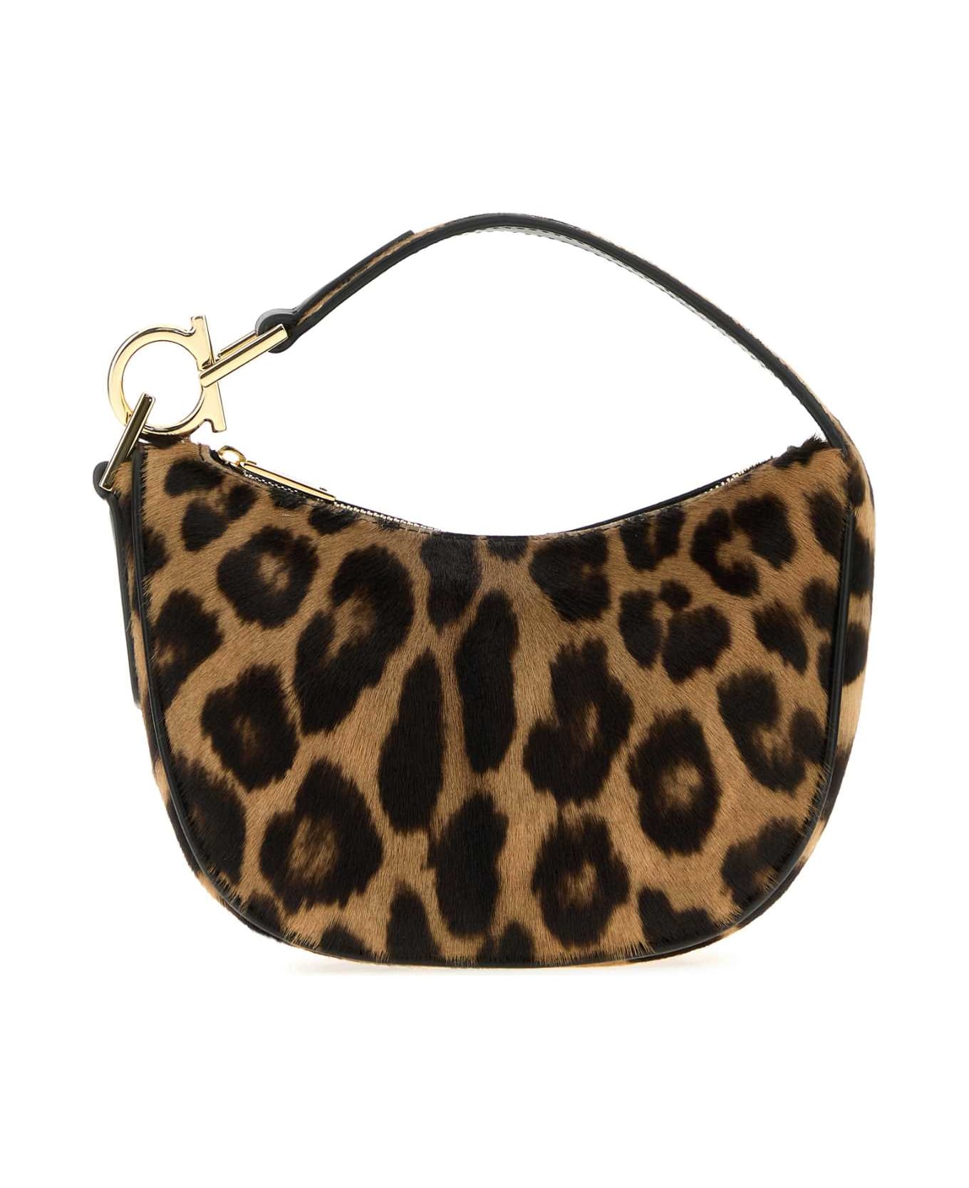 Ferragamo Printed Calf Hair Handbag - PONYKAMARINATURALE