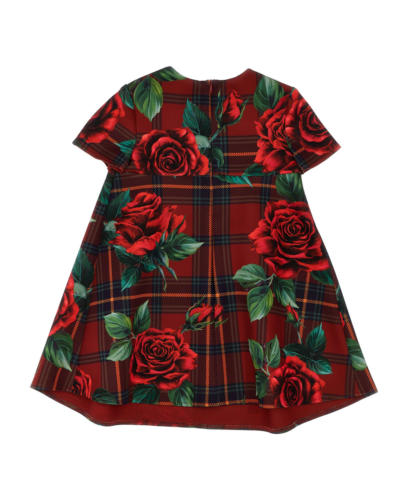 Dolce & Gabbana 'tartan Rose' Dress