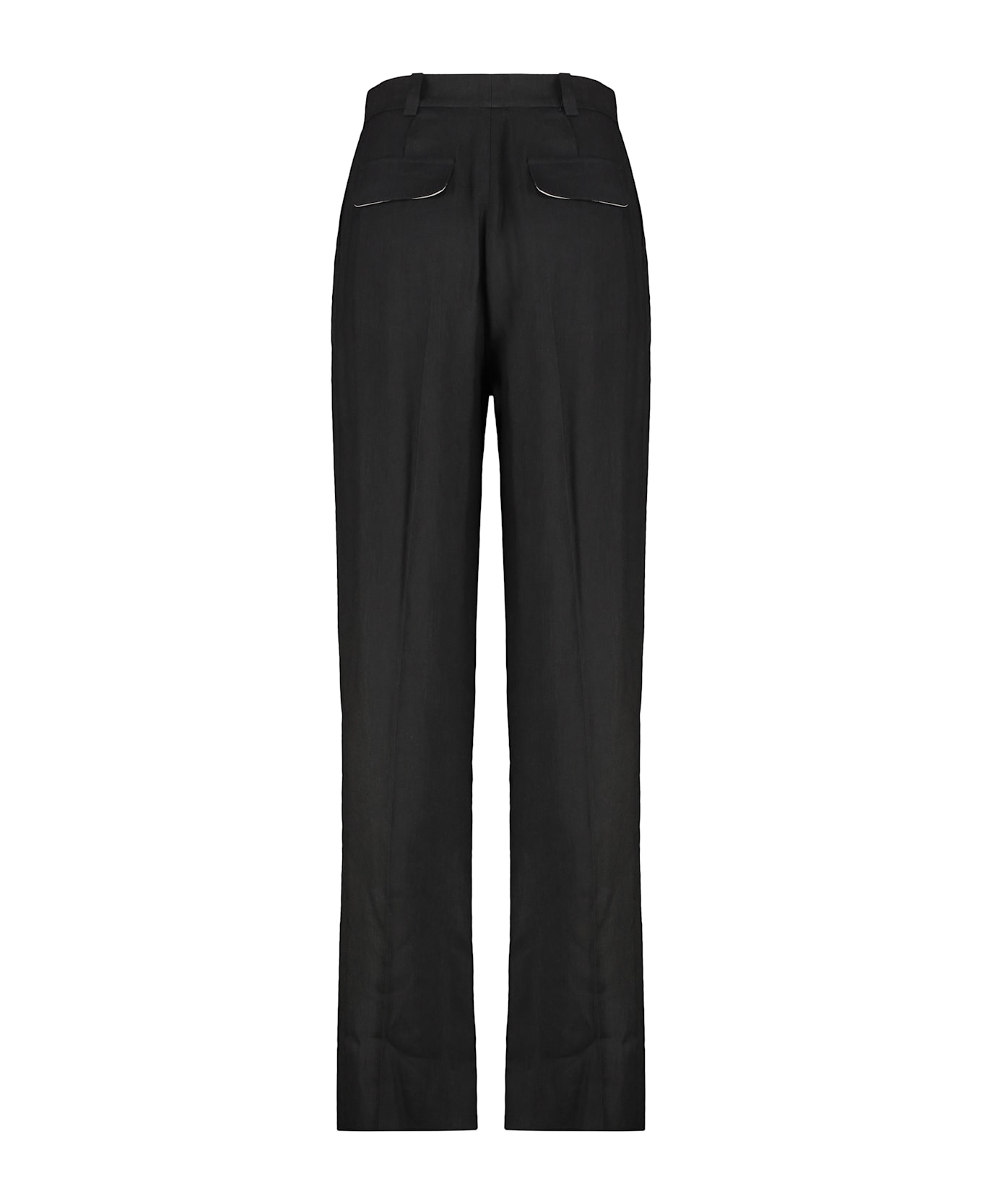 Elisabetta Franchi High-waist Wide-leg Trousers - black