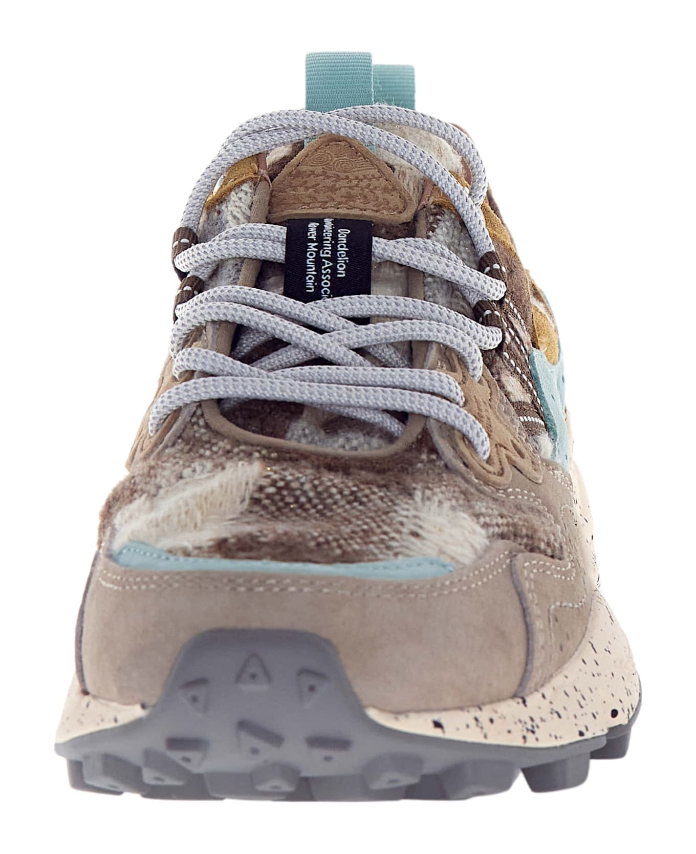 Flower Mountain Yamano 3 Woman - Cheques Taupe Milk M