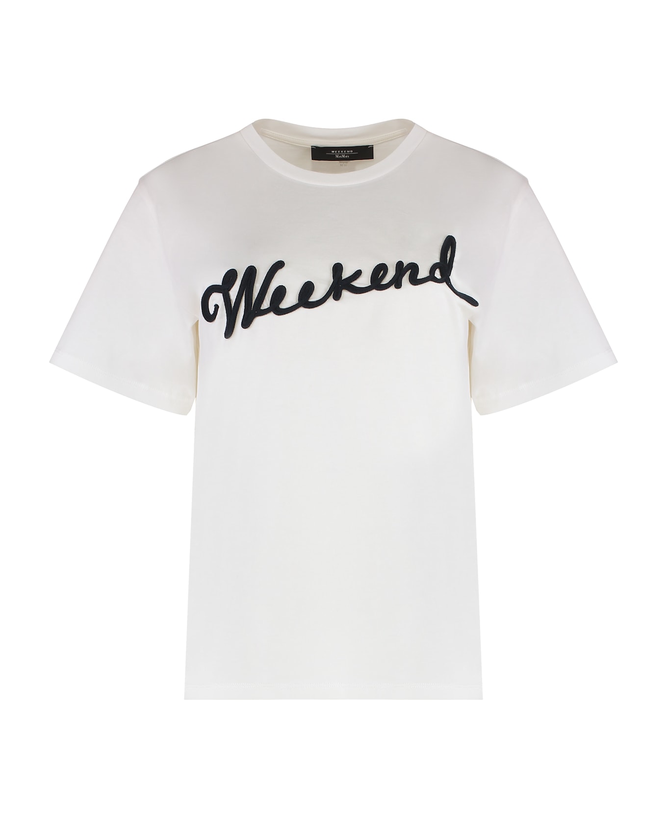 Weekend Max Mara Olga Cotton Crew-neck T-shirt - White