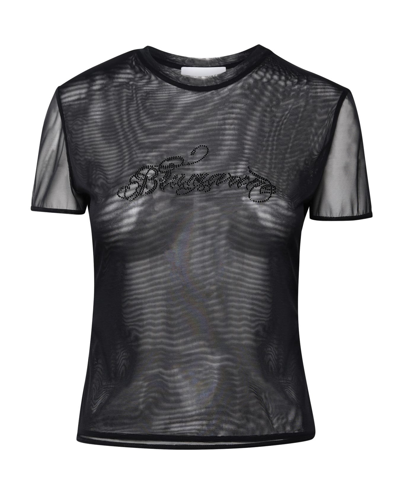 Blumarine Black Nylon T-shirt - Nero