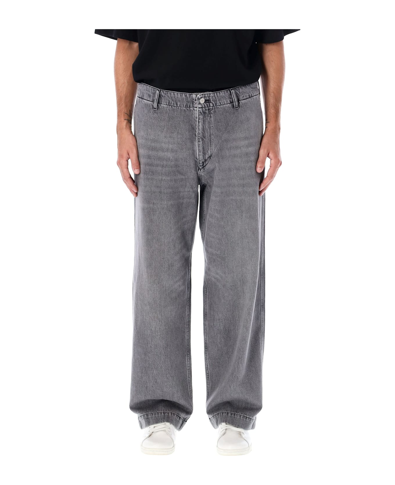 Emporio Armani Wide-leg Jeans - Denim Black