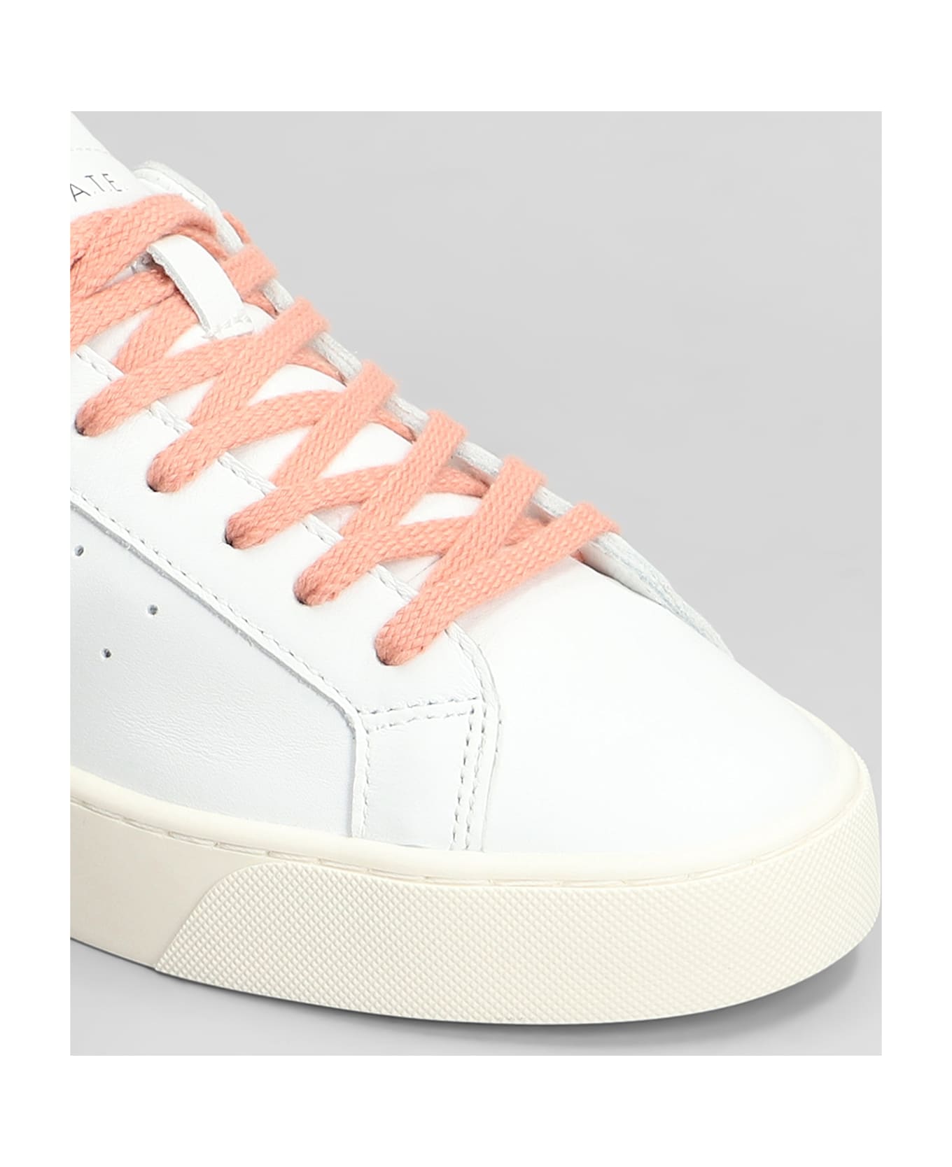 D.A.T.E. Sonica Sneakers In White Leather - white