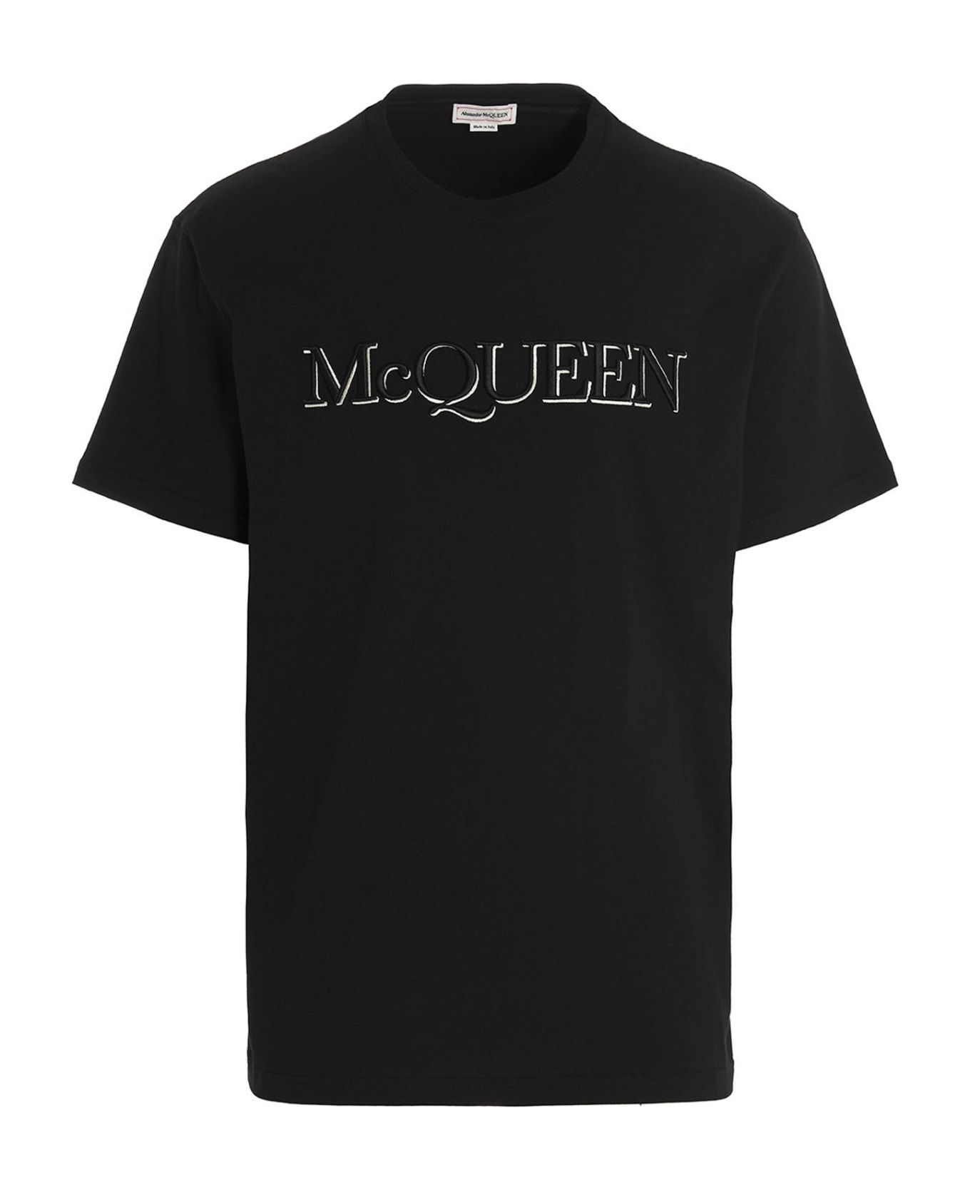Alexander McQueen Logo Cotton T-shirt - black