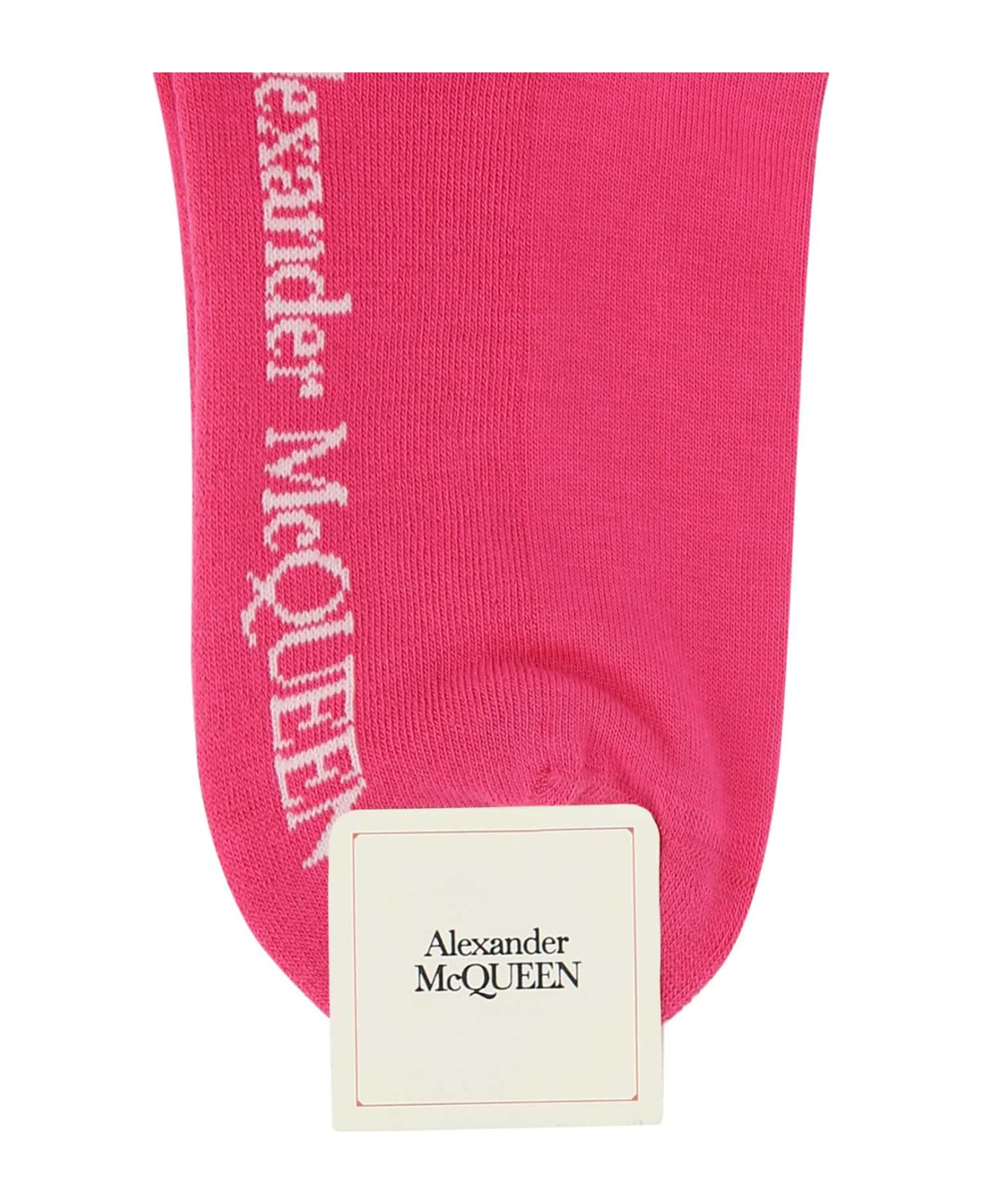 Alexander McQueen Fuchsia Stretch Cotton Blend Socks - 5677 靴下＆タイツ
