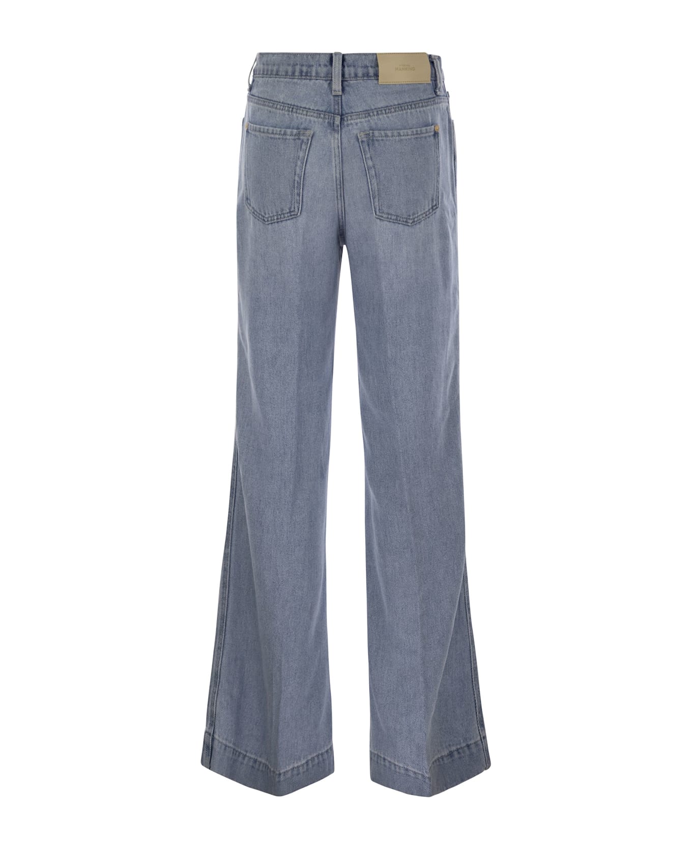 7 For All Mankind Modern Dojo Tailorless - High Waisted Flared Jeans - Light Denim