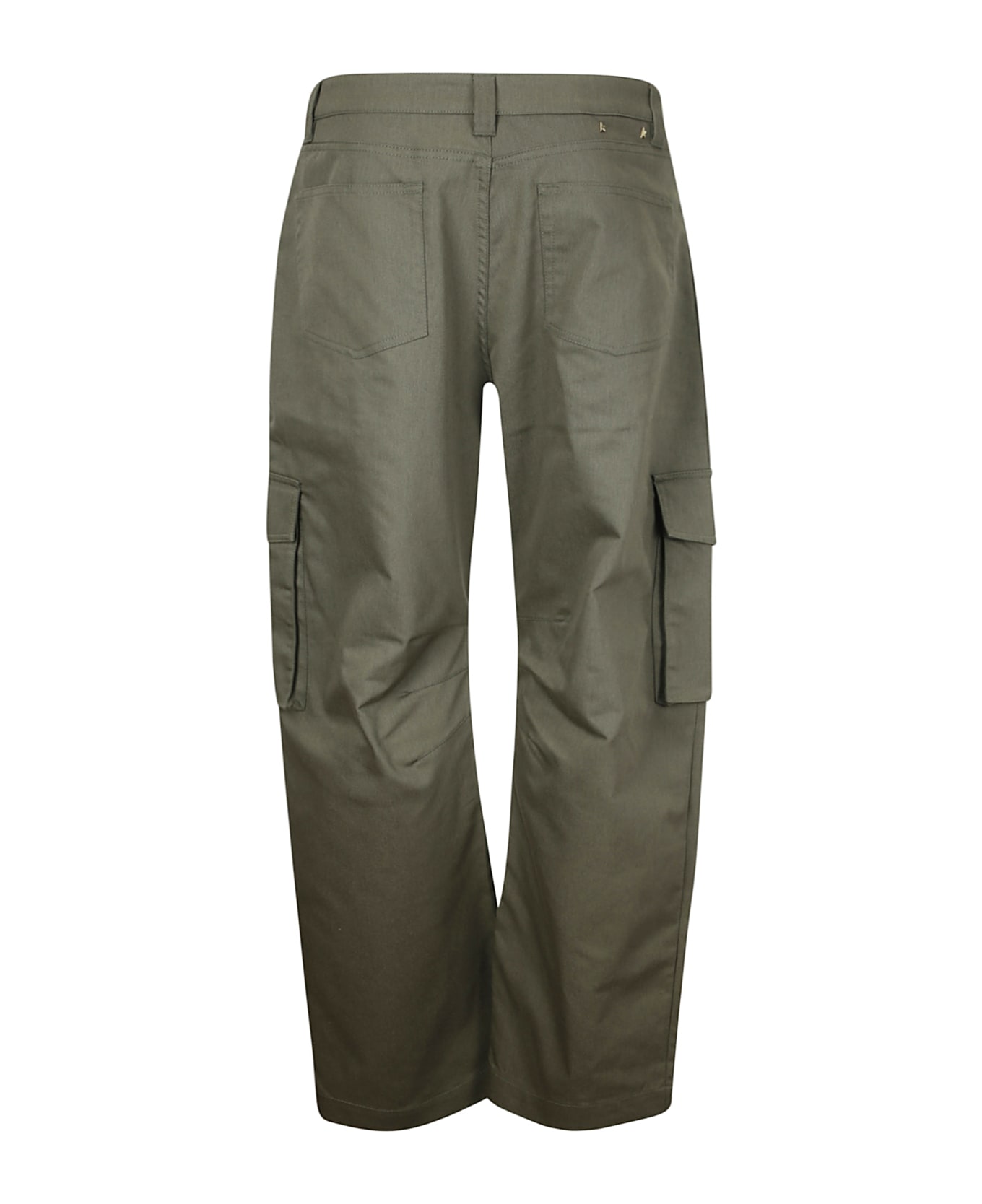 Golden Goose Golden M`s Cargo Pant Mixed Cotton Fabric No Bottom Pocket - Green