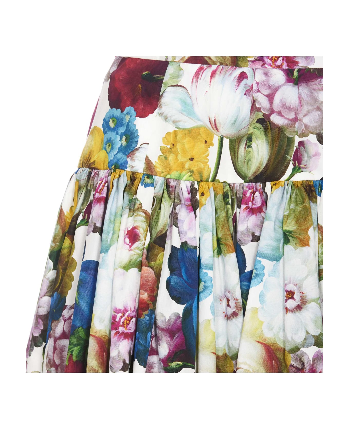Dolce & Gabbana Fiore Notturno Mini Skirt - FIORE NOTTURNO スカート