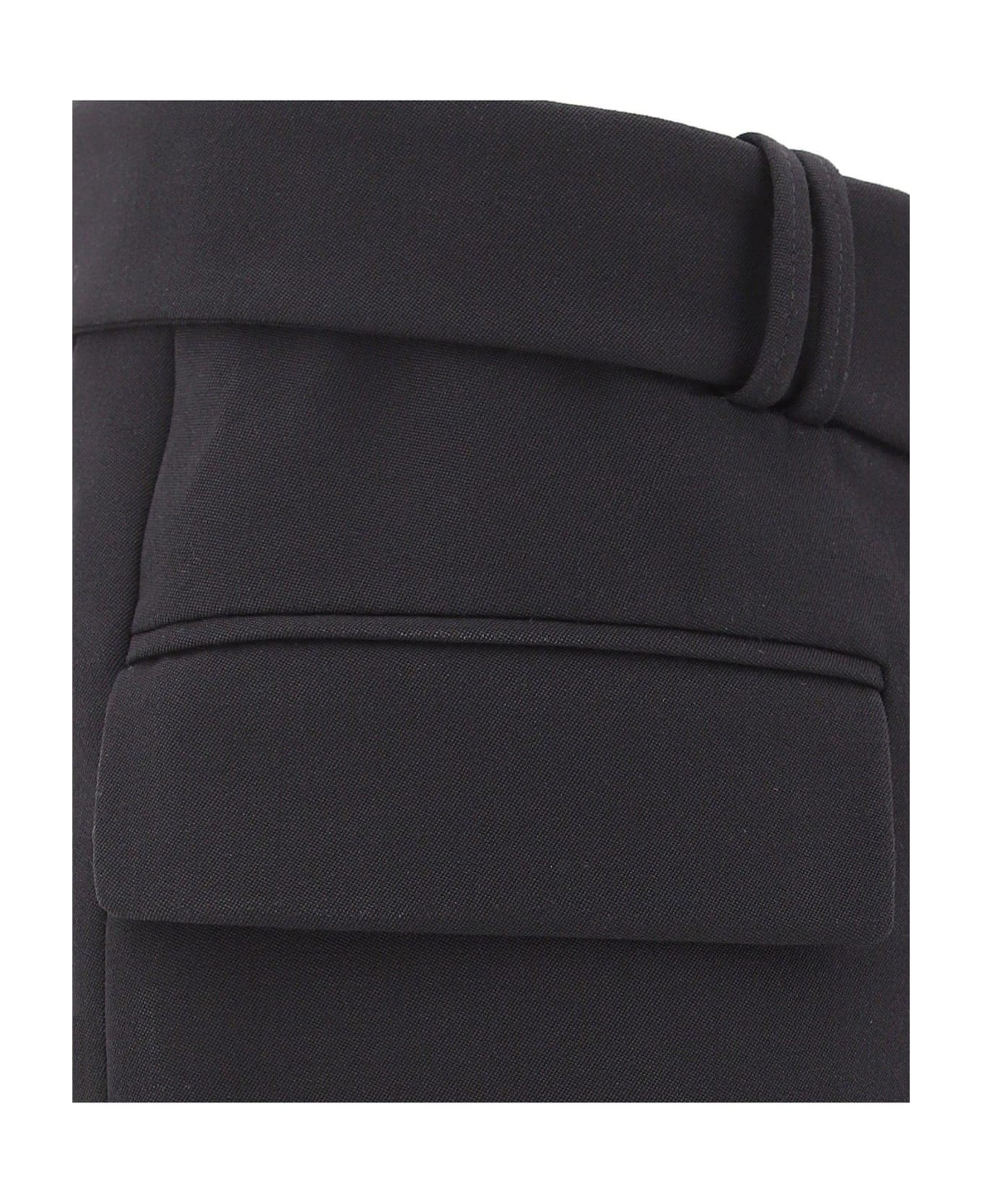 Balmain B Buckle Belted Mini Skirt - Nero