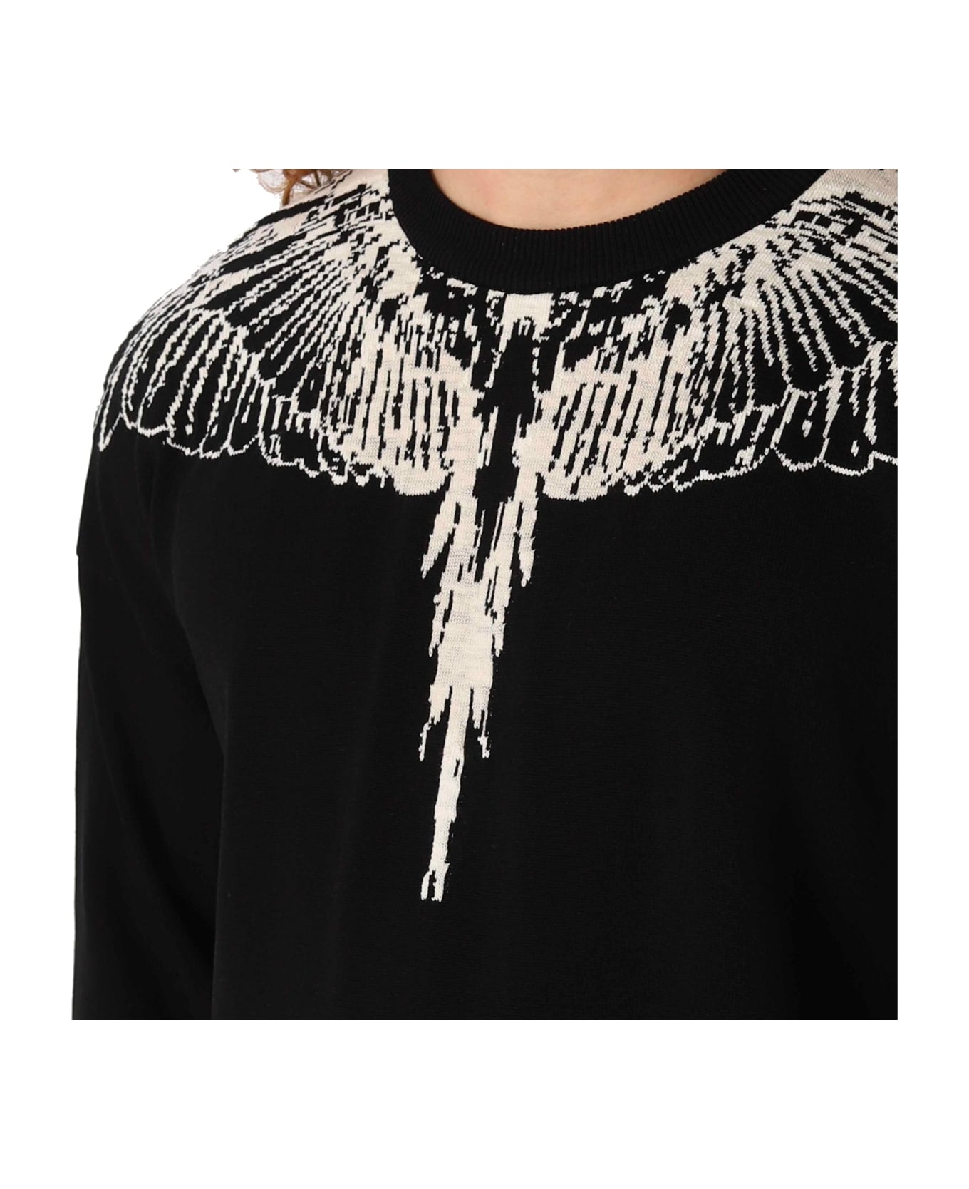 Marcelo Burlon County Of Milan Icon Wings Knitted Pullover - Black