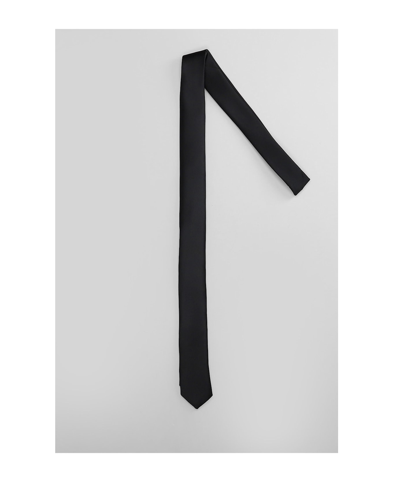 Lardini Tie In Black Polyester - black