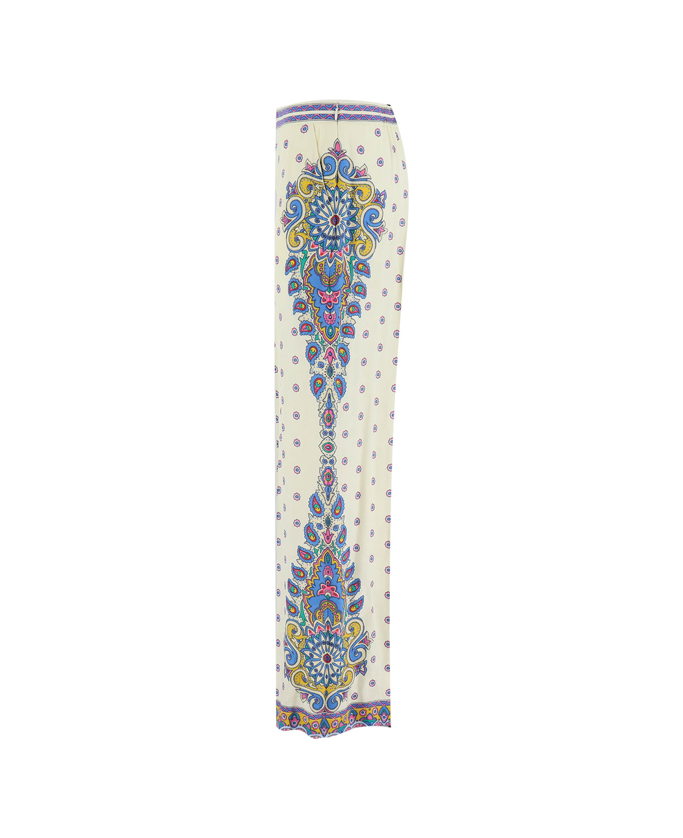 Etro Paisley Print Pants - PRINT ON WHITE BASE
