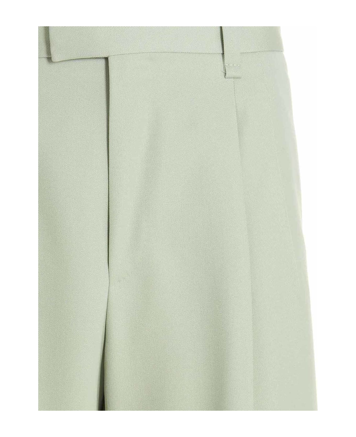 Lanvin Pin Tuck Pants - Green