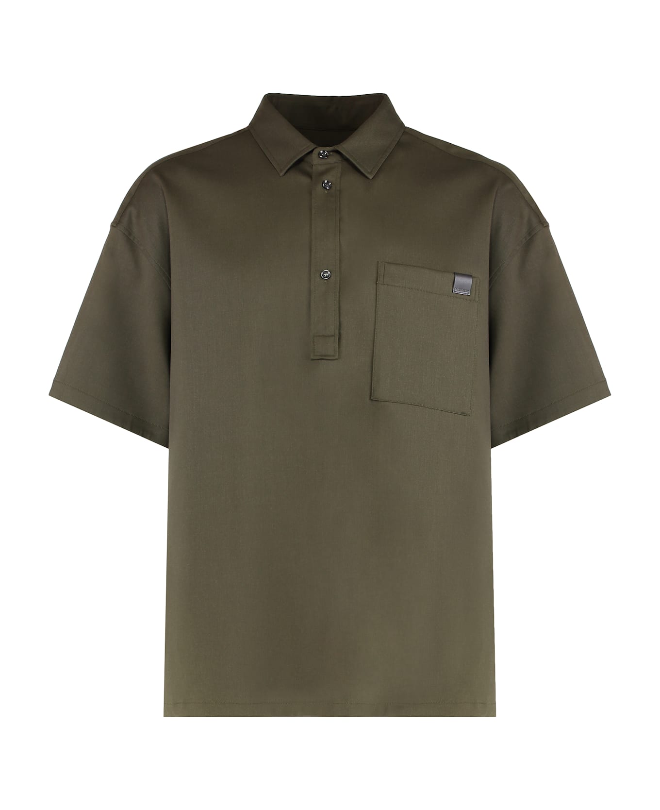 DARKPARK Alex Short Sleeve Wool Polo Shirt - green