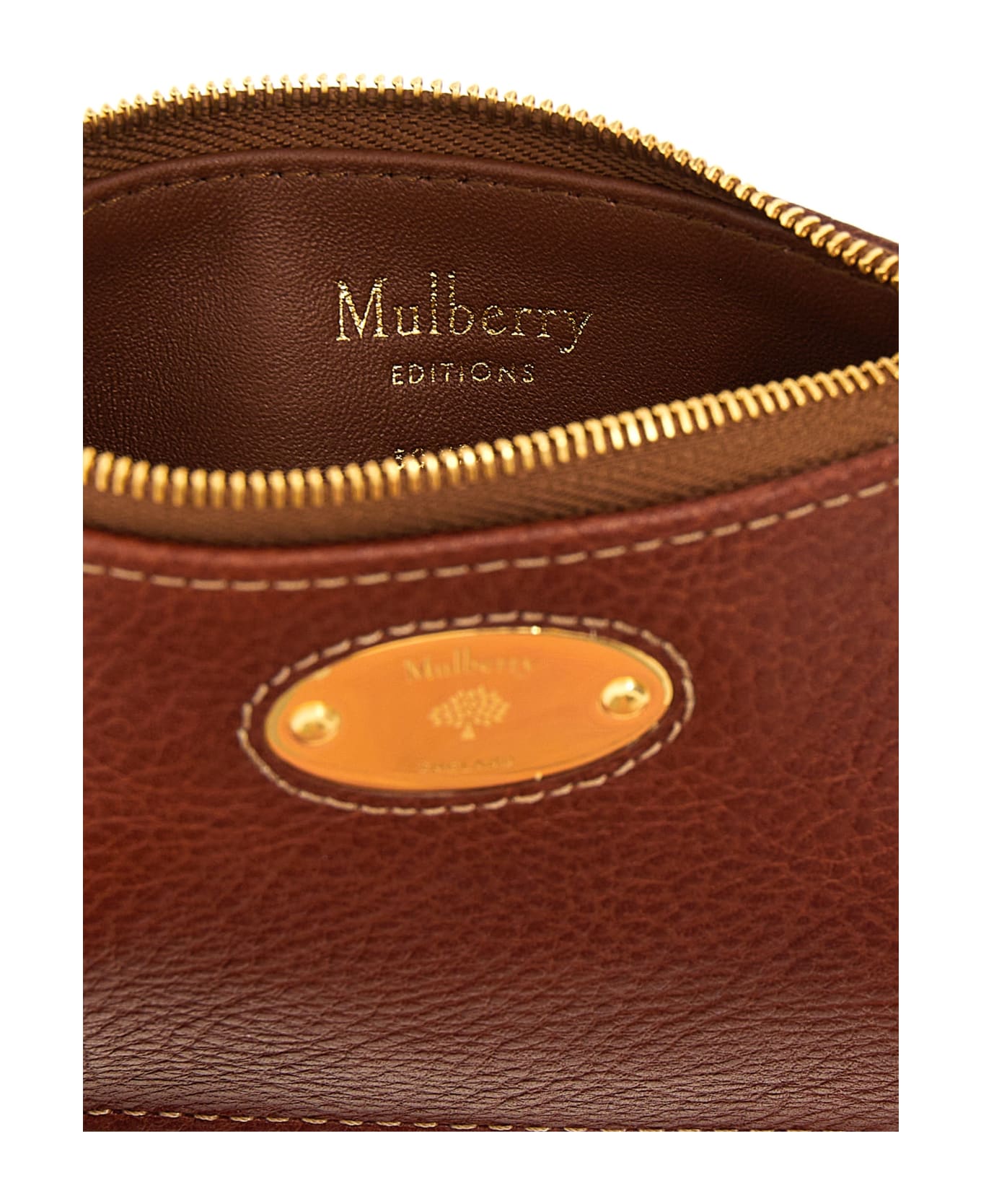 Mulberry Plaque Small Wallet - Brown