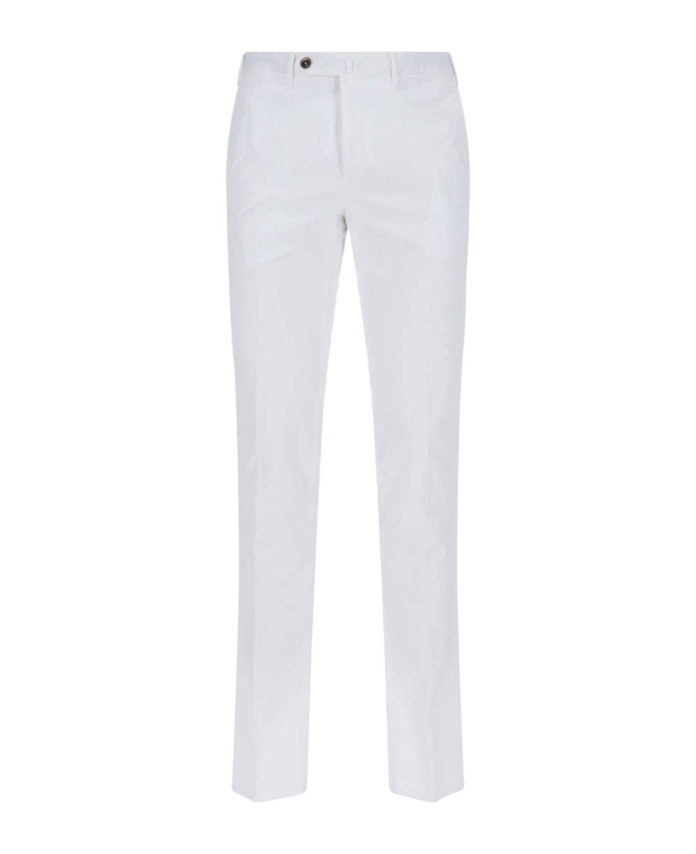 PT Torino Straight Trousers - White ボトムス