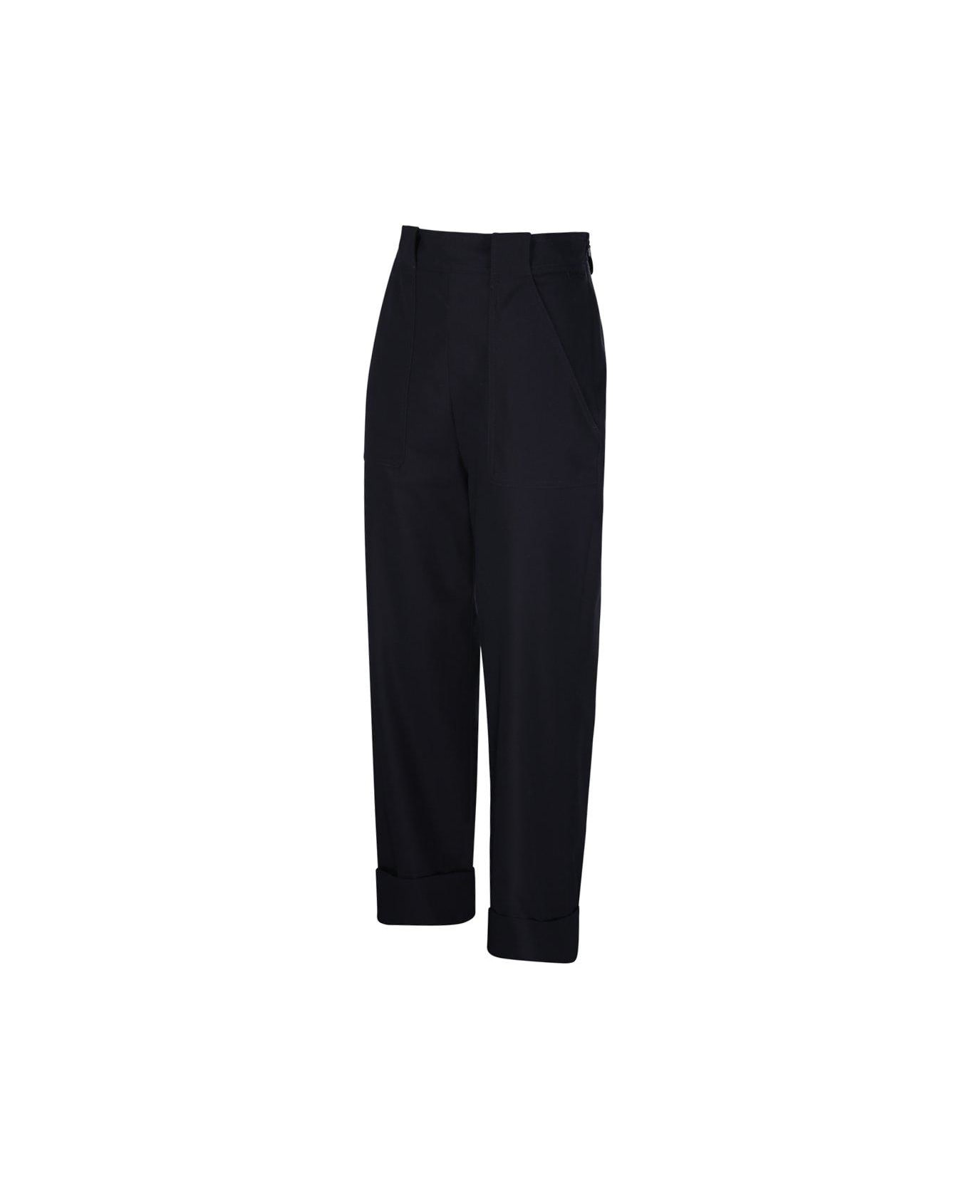 Max Mara Palio Wide Leg Trousers - Blue