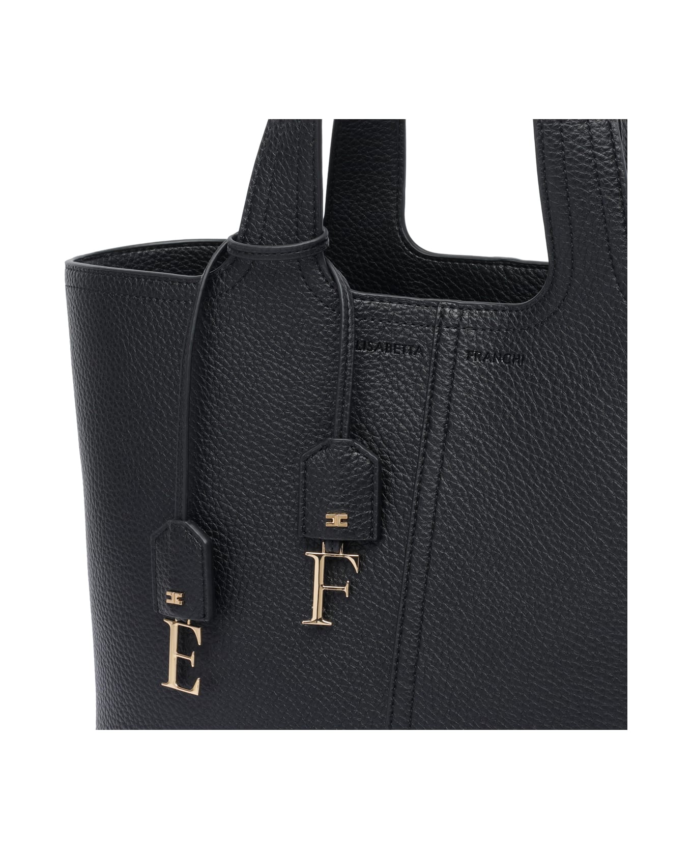 Elisabetta Franchi Medium Tote Bag - Black
