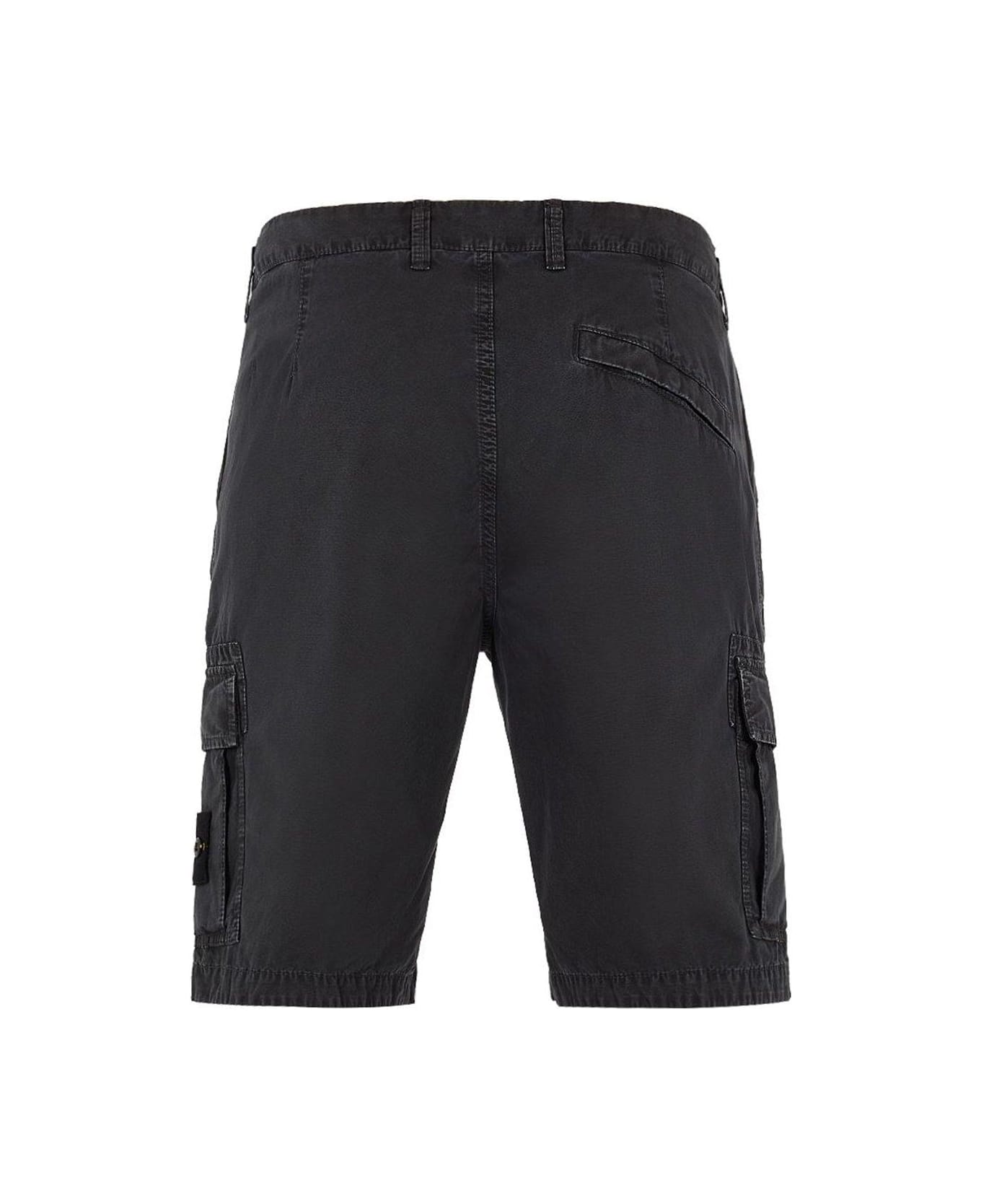 Stone Island Logo Patch Cargo Shorts Shorts - GRIGIO ショートパンツ