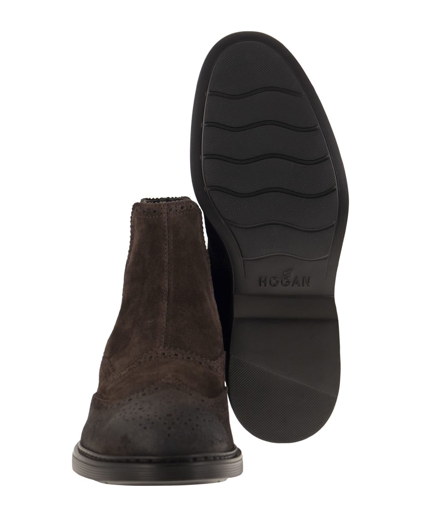 Hogan Chelsea Ankle Boots - Brown
