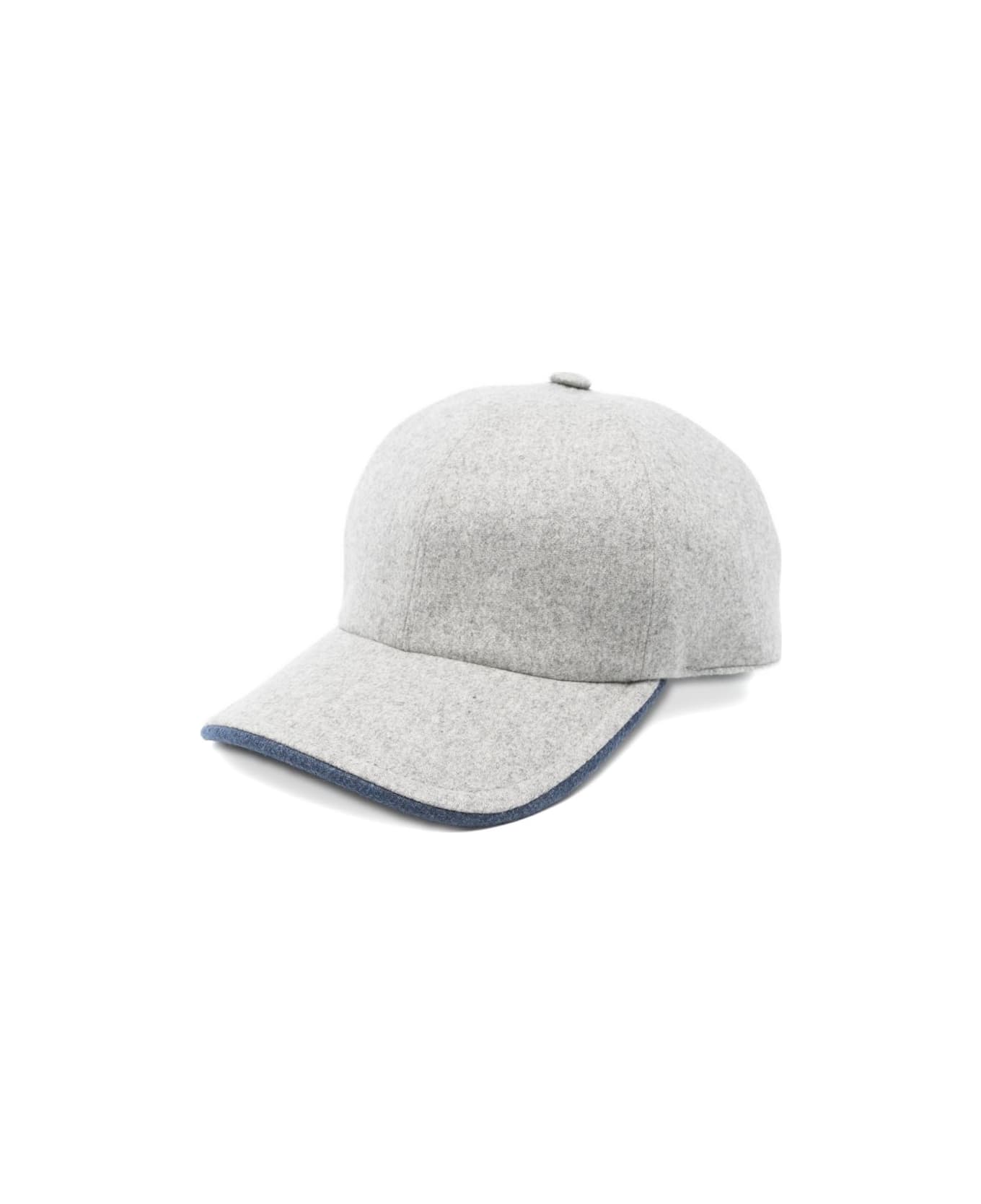 Barba Napoli Barba Felt Baseball Cap - Grey
