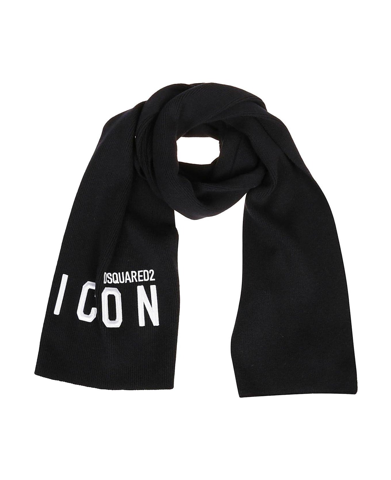 Dsquared2 'icon' Wool Scarf