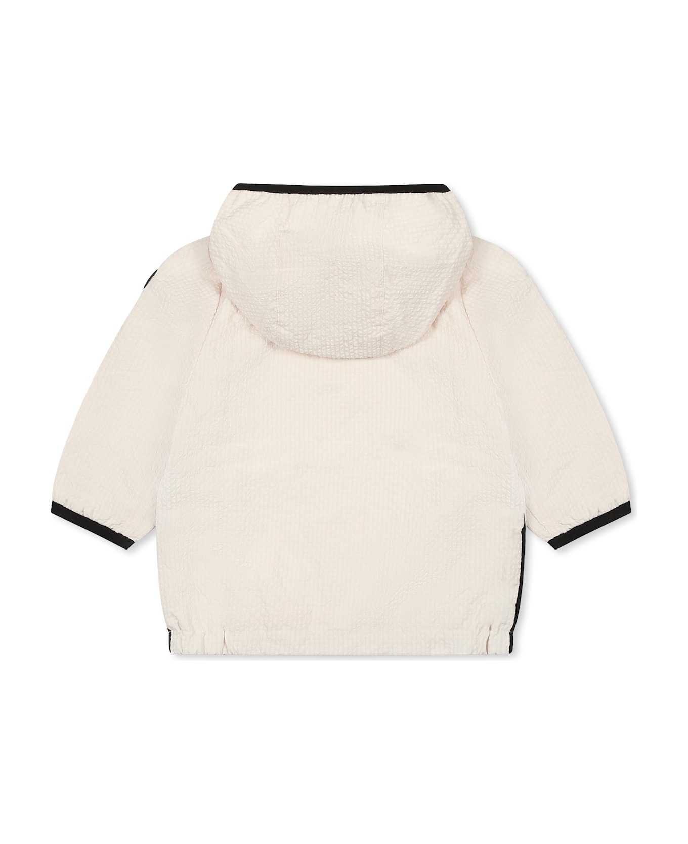Hugo Boss Beige Windbreaker Jacket For Baby Boy With Logo - Beige