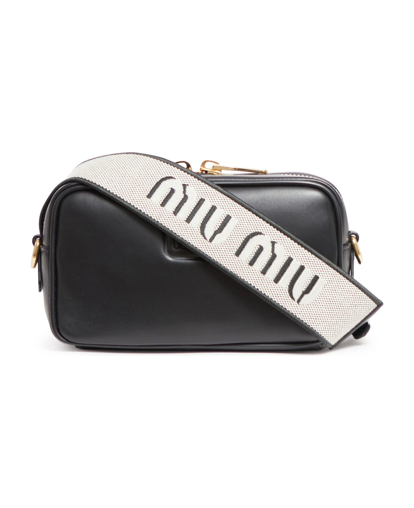 Miu Miu Leather Crossbody Bag - NERO