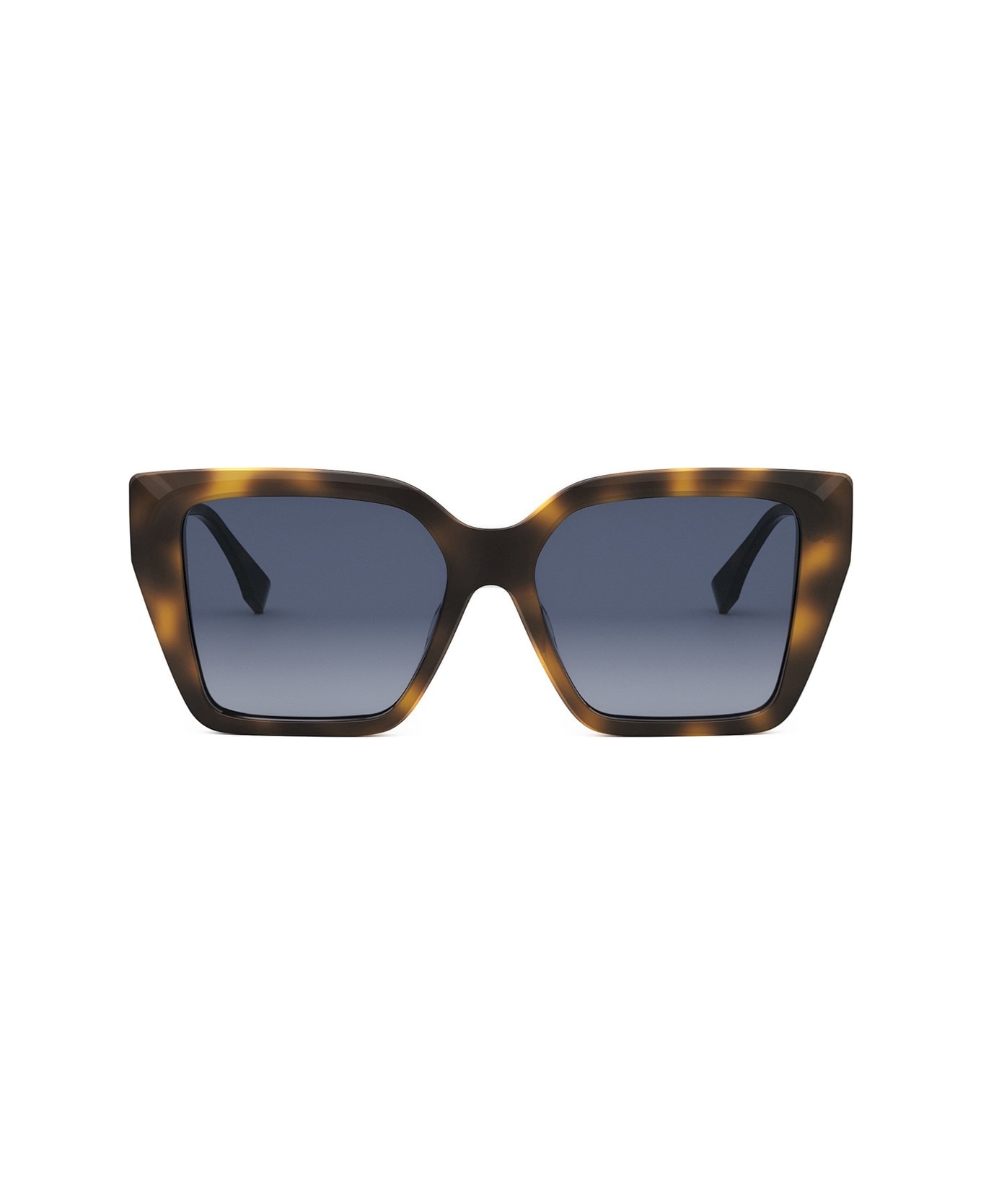 Fendi Eyewear Fendi Fe40161i Ff Diamonds 52w Havana Sunglasses - Marrone
