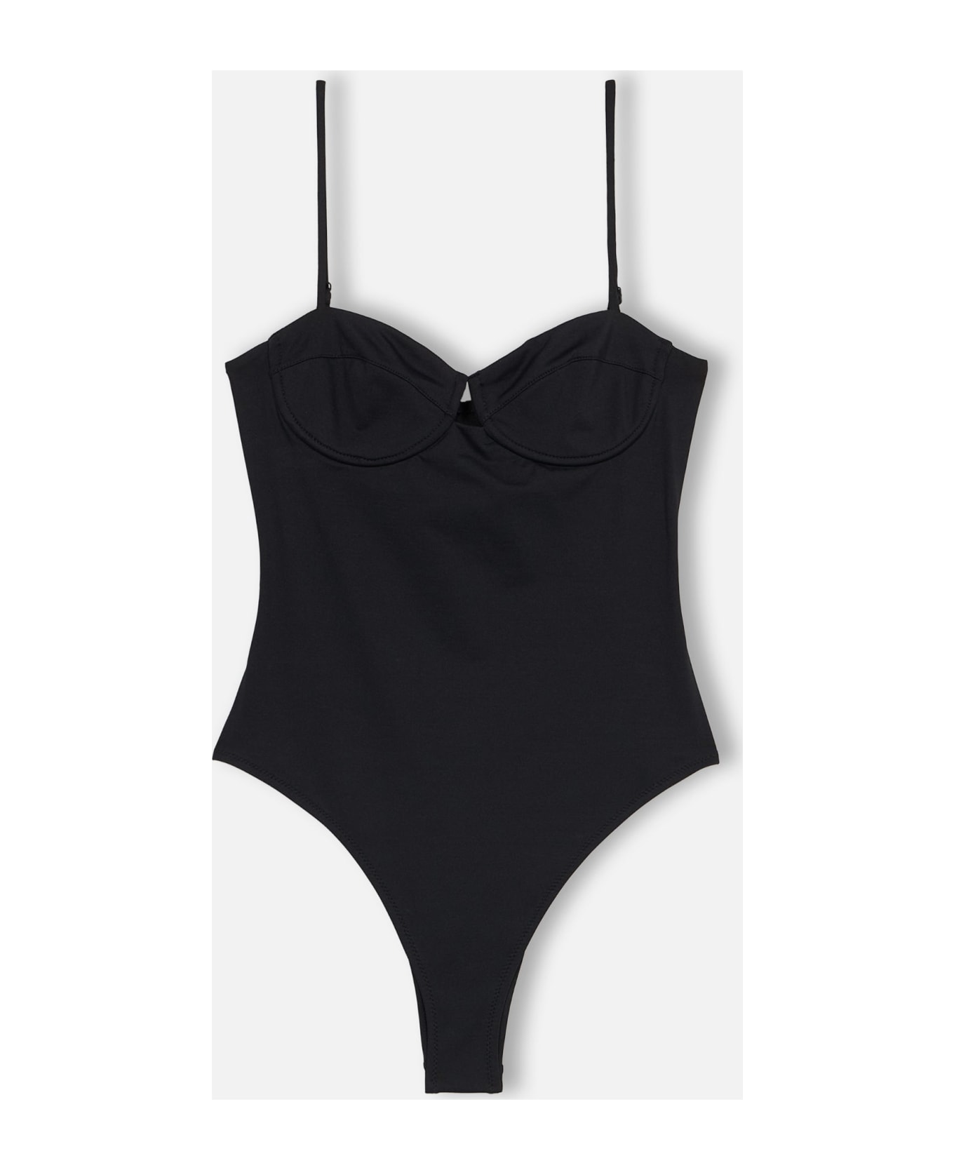 MC2 Saint Barth Woman Underwired One Piece Swimsuit Medea - BLACK