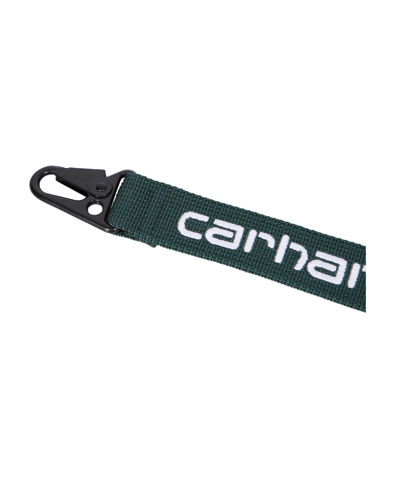 Carhartt Embroidered Logo Keychain Green - Green キーリング