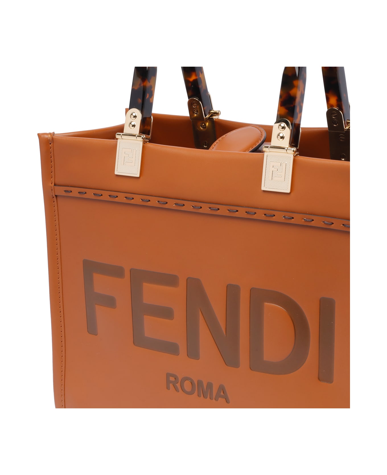 Fendi Sunshine Handbag - Pwz Cuoio Oro Soft