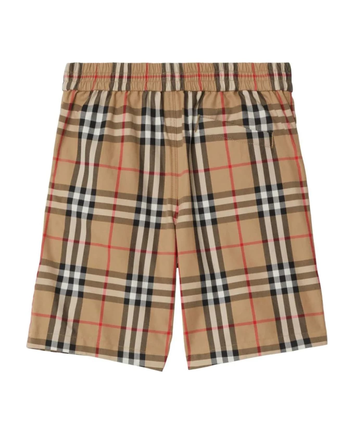 Burberry Beige Cotton Shorts - Archive Beige Ip Chk ボトムス
