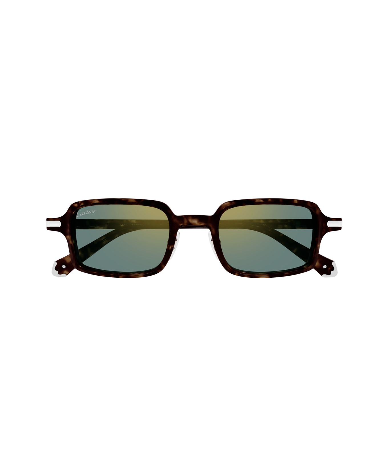 Cartier Eyewear Cartier Ct0539s Première De Cartier 002 Havana Green Glasses - Havana