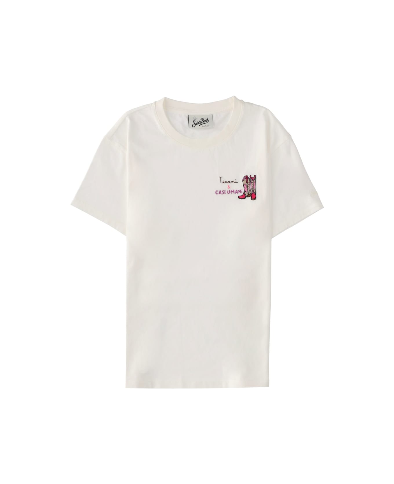 MC2 Saint Barth Cotton T-shirt - WHITE
