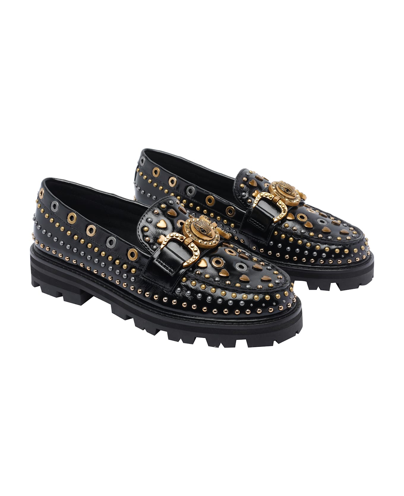 Kurt Geiger Mansion Stud Casual Loafers - Black